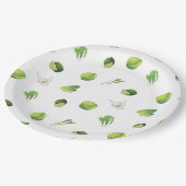 ベジタリアンビーガン野菜 ペーパープレート (アングル)