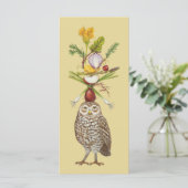 ベジタリアンフクロウフラットカード (スタンド正面)