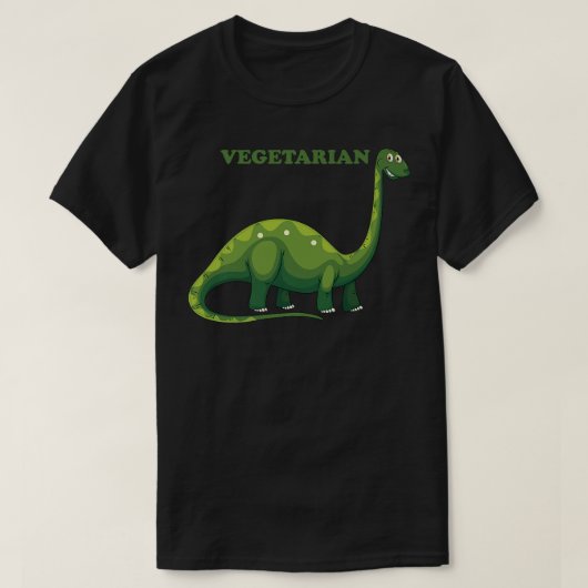 ベジタリアンブラチオサウルス Tシャツ (デザイン正面)