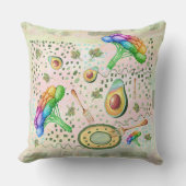 ベジタリアンブロッコリーとアボカド クッション (正面)