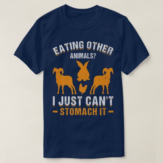 ベジタリアンミームビーガン植物動力ベジタリアン Tシャツ (デザイン正面)