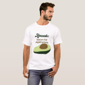 ベジタリアン向けのベーコン: アボカド Tシャツ (正面フル)