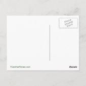 ベジタリアン対肉食獣のおもしろいな恐竜 ポストカード (裏面)