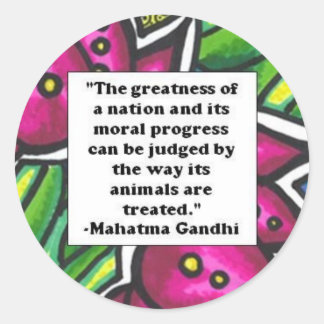 ベジタリアン引用文 ラウンドシール