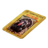 ベジタリアン感謝祭トルコ写真ビーガン感謝してい マグネット (左側)