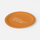 ベジタリアン感謝詩オミニマルレンジ ペーパープレート (アングル)