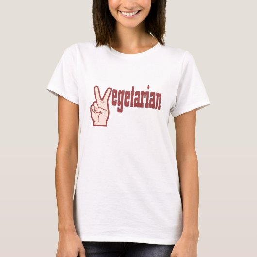 ベジタリアン敬礼 Tシャツ (正面)
