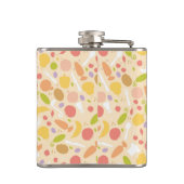 ベジタリアン料理パターン背景 フラスク (裏面)