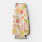 ベジタリアン料理パターン背景 ボトルクーラー (正面)