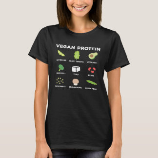 ベジタリアン栄養素　ヴィーガン食品　ベジタリアン　プロテイン Tシャツ