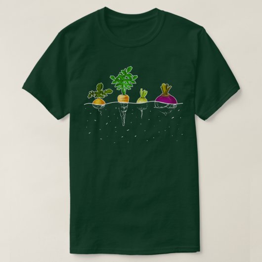 ベジタリアン菜食主義の植物野菜G Tシャツ (デザイン正面)