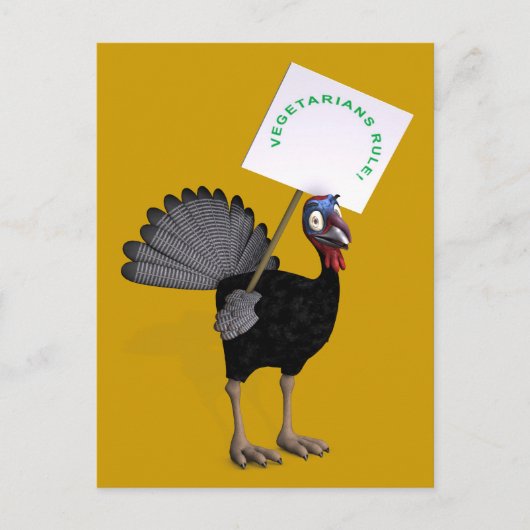 ベジタリアン規則！ ポストカード (正面)