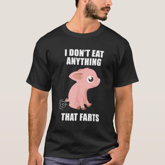 ベジタリアン豚食べI T F Tシャツ (正面)