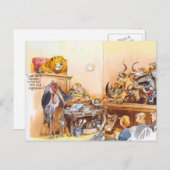 ベジタリアン顔 ポストカード (正面/裏面)