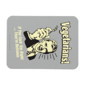 ベジタリアン：おいしい マグネット (横)