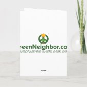 ベジタリアン、おもしろいビーガン、豆腐 シーズンカード (裏面)