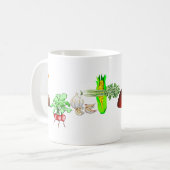 ベジタリアン コーヒーマグカップ (正面左)