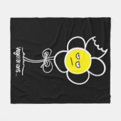 ベジタリアン... フリースブランケット (正面(横))