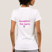 ベジタリアン Tシャツ (裏面)