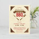 ベジタリアンBBQ招待状 招待状 (スタンド正面)