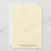 ベジタリアンBBQ招待状 招待状 (裏面)