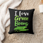 ベジタリアンIグリーンビーンズ大好き クッション (ブランケット)