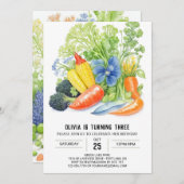 ベジデライト誕生日 招待状 (正面/裏面)