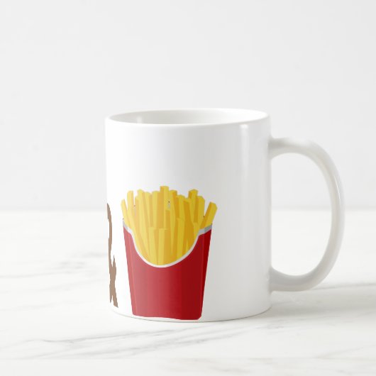 ベジバーガーとフライス コーヒーマグカップ (右)