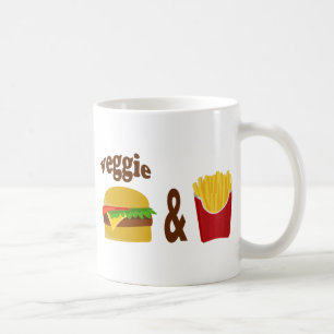 ベジバーガーとフライス コーヒーマグカップ