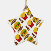 ベジバーガーとフライス セラミックオーナメント (右)