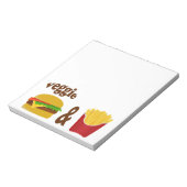 ベジバーガーとフライス ノートパッド (回転)