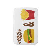 ベジバーガーとフライス バスマット (正面縦)