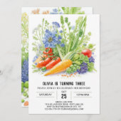 ベジパッチアドベンチャー誕生日 招待状 (正面/裏面)