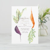 ベジパッチブライダルシャワー |ビート&ニンジン 招待状 (スタンド正面)