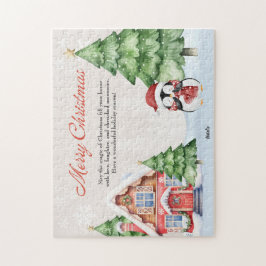 ベジパーソナライズされたュウォーター色クリスマス8x10" ジグソーパズル