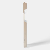 ベジパーソナライズされたュエレガントーの真珠とダイヤモンド iPhoneケース (左側面)