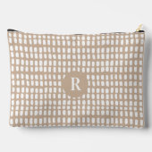 ベジパーソナライズされたュシンプル抽象芸術線パターン アクセサリーポーチ (裏面)