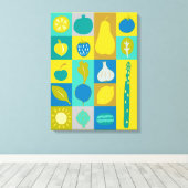 ベジブロックI キャンバスプリント (インサイチュ (ウッドフロア))