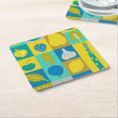 ベジブロックI スクエアペーパーコースター (アングル)