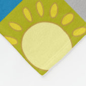 ベジブロックI フリースブランケット (角)