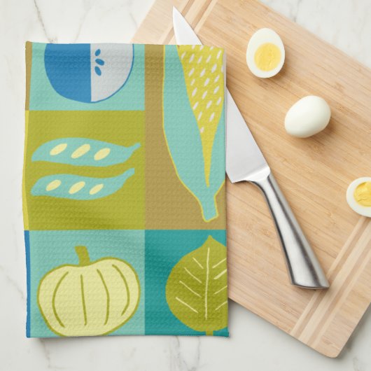 ベジブロックII キッチンタオル (四つ折り)