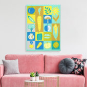 ベジブロックII キャンバスプリント (インサイチュ (リビング))