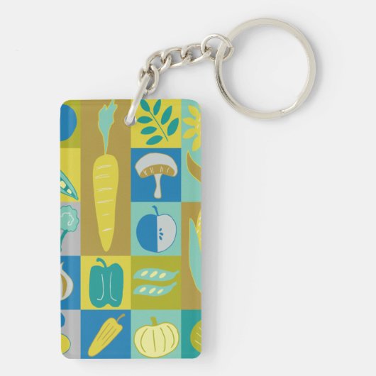 ベジブロックII キーホルダー (裏面)