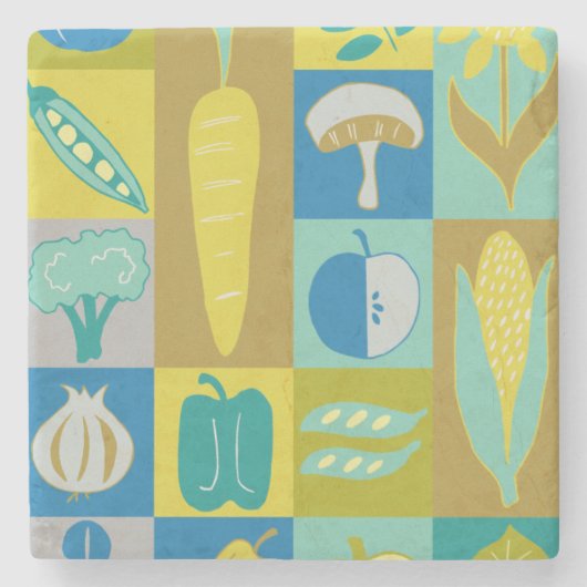 ベジブロックII ストーンコースター (正面)