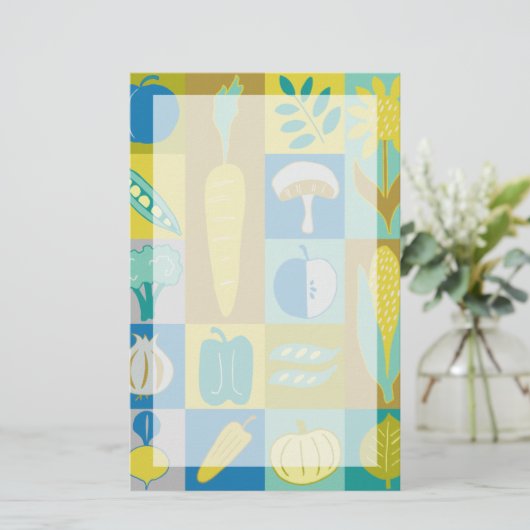 ベジブロックII 便箋 (スタンド正面)