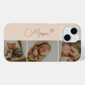ベジミニマルュスクリプト3フォトコラージュ Case-Mate iPhoneケース (裏面 (横))