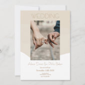 ベジミニマルュ写結婚真 招待状 (正面)