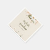 ベジモダンュウォーターフローラ結婚ズ スタンダードカクテルナプキン (角)