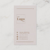 ベジモダンュエレガント・ソーシャル・メディアLinkedIn 名刺 (裏面)