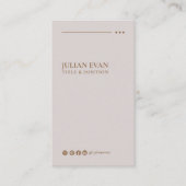 ベジモダンュエレガント・ソーシャル・メディアLinkedIn 名刺 (正面)